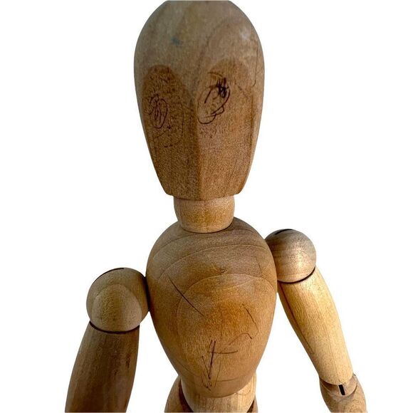 IKEA GESTALTA ARTISTS WOOD FIGURE  NATURAL 13” HUMAN MODEL FOR DISPLAY ART - Picture 4 of 5